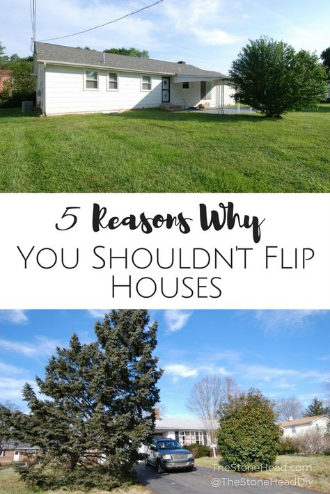 Kier here! With first hand experience I can tell you flipping houses isn't for everyone. Before you start, here are 5 reasons why you SHOULDN'T flip houses (and then I encourage you to flip houses anyway!) #flippinghouses #remodel #renovation How To Start Flipping Houses, Flipping Houses Before And After, Flip Houses How To Start, Fix And Flip Houses Ideas, House Flip Ideas, How To Flip A House, Flipping Houses For Beginners, House Flipping Ideas, House Flipping Before And After