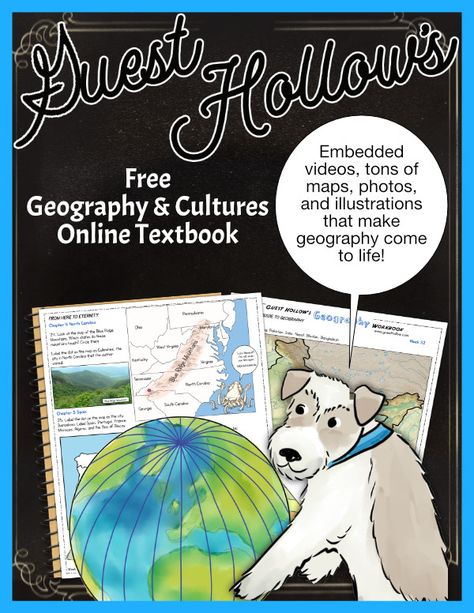 Get ready to learn about the world's geography and cultures in this absolutely FREE book! Why do are we offering a free book? Have a look at our About Us High School Geography, Cc Challenge A, Biology Textbook, Tapestry Of Grace, Montessori Curriculum, Homeschool Middle School, School Planning, High School Biology, Online Textbook