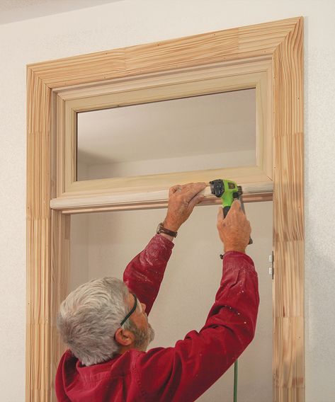 Window Above Door, Fine Homebuilding, Garage Shelves, Garage Door Insulation, Craftsman Door, Diy Garage Door, Custom Doors, Shelves Diy, Diy Garage Shelves