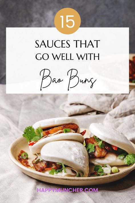 What Sauce to Serve with Bao Buns (15 Sauces) – Happy Muncher Bao Bun Sauce, Bao Bun Dipping Sauce, Shrimp Bao Buns, Bao Sauce, Bao Buns Filling, Bau Buns, Pork Bao Buns, Bao Buns Recipe, Japanese Baking