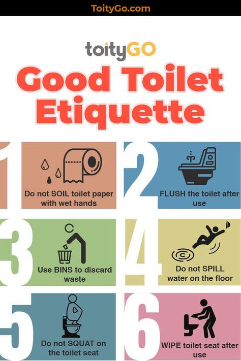 Good Toilet Etiquette Tips Toilet Etiquette, How To Paint Behind A Toilet, Bathroom Posters Funny, Toilet Quotes, Bathroom Etiquette, Toilet Signage, Household Cleaning Schedule, Graphic Design Clients, Office Rules