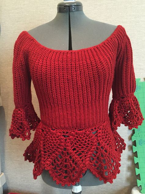 Peplum Crochet, Knit Peplum Top, Peplum Knitting Patterns, Crochet Peplum Cardigan, Peplum Top Pattern, Lace Yoke Knit Sweater Pattern, Baby Sweater Knitting Pattern, Plum Color, Sweater Knitting Patterns