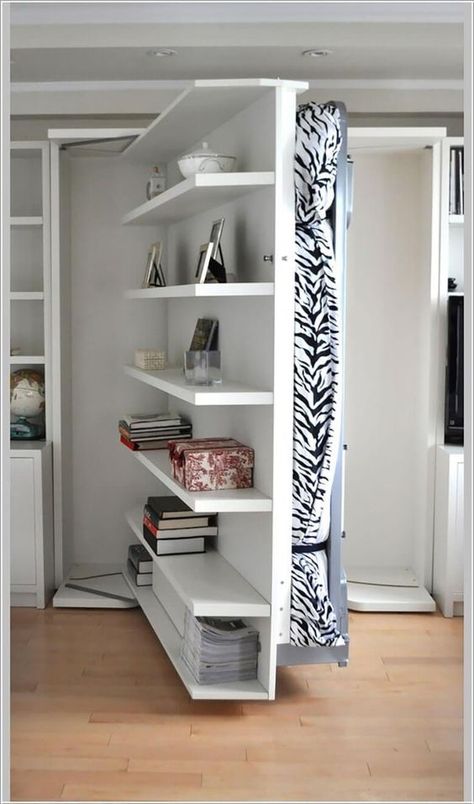 Diy Murphy Bed, Build A Murphy Bed, Murphy Bed Ikea, Bed Steps, Modern Murphy Beds, Space Saving Beds, Murphy Bed Diy, Murphy Bed Plans, Small Bedroom Designs