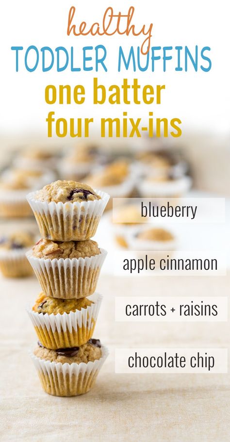 Toddler Muffins (Easy Muffin Recipe for Kids) | The Worktop Muffins Breakfast Ideas, Healthy Family Breakfast, Healthy Toddler Muffins, Vegetable Muffins, Toddler Muffins, Love Recipe, Muffins Breakfast, Toddler Breakfast, Simple Muffin Recipe