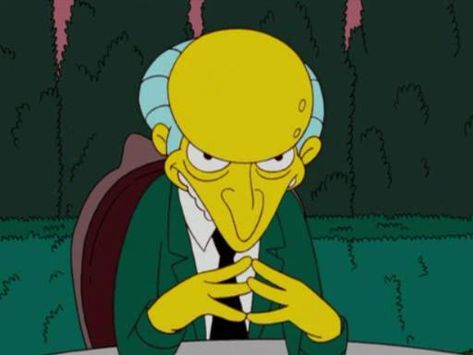 Simpsons Funny Faces, Simpson Characters People, Simpsons Reaction Pic, The Simpsons Guy, Mr Burns Simpsons, Charles Montgomery, Montgomery Burns, Simpsons Meme, Simpsons Funny