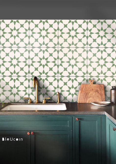 Backsplash Inspiration, Peel Stick Tile, Tile Stickers Kitchen, Stickers Kitchen, Small Balcony Design, Vinyl Floor Tiles, Peel N Stick Backsplash, Tile Stickers, Tile Decals