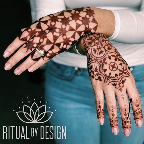 Artistic henna design on both hand Quirky Mehendi Designs, Henna 2023, Modern Henna Design, Easy Bridal Mehndi, 2023 Mehndi, Modern Mehndi Design, Full Hand Henna, Tattoos 2023, New Henna Designs