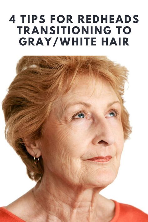 4 Tips for Redheads Transitioning to Gray/White Hair Strawberry Pixie Hair, Reddish Grey Hair, Ginger Hair With Grey Highlights, Strawberry Blonde And Grey Hair, Going From Red To Grey Hair, Highlights To Blend Gray Hair Red Hair, Gray Highlights On Red Hair, Long Hairstyles For Redheads, Strawberry Blonde Grey Hair