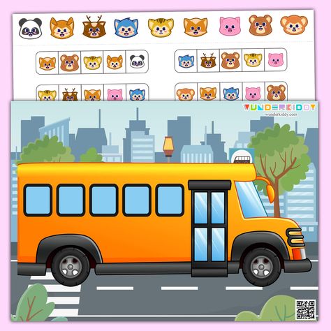 Printable Games For Kids, Activity For Toddlers, Pattern Activities, Activity Sheets For Kids, Game Based Learning, Learning Games For Kids, Kids Memories, Printable Animals, Preschool Age