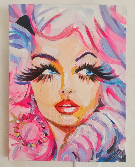 Dolly Parton. Ideas For Drawing, Watercolor Paintings For Beginners, Buy Original Art, Acrylic Painting On Canvas, Art Inspiration Painting, Painting Art Projects, Dolly Parton, Canvas Art Painting, Retro Art