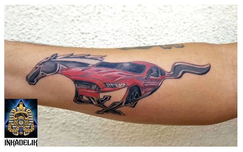 #mustang #cars #fast #musclecar #cartattoo #mustangtattoo #horse #tattooart #tattoo #instaart #instatattoo #koramangalatattoos #instapic… Ford Mustang Tattoo Ideas, Mustang Horse Tattoo, Mustang Tattoo Ideas, Ford Tattoo, Chest Tattoo Lettering, Horse Tattoo Ideas, Mustang Tattoo, Futurama Tattoo, Man Tattoos