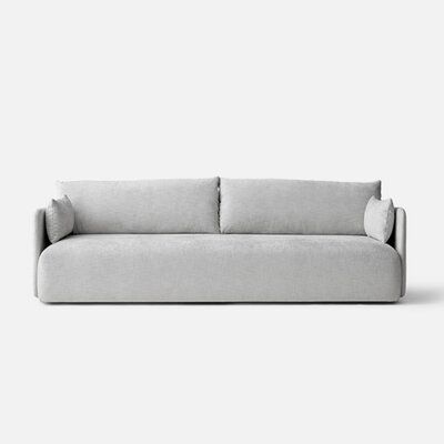 Menu Offset Seating Sofa Upholstery Color: Light Gray Pine Plywood, Norm Architects, Elegant Sofa, Oval Wall Mirror, Contemporary Sofa, Gray Sofa, Lounge Sofa, 3 Seater Sofa, Commercial Interiors