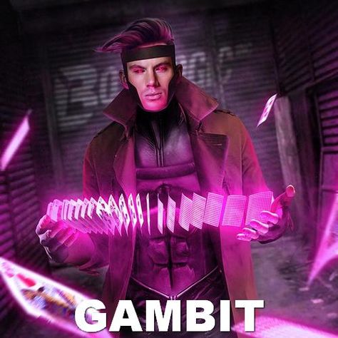 Channing Tatum as Gambit (2019) - Fan Art to the upcoming superhero film #Marvel #Xmen #superhero #MarvelUniverse #Gambit #movie #film #superherofilm #art #comics Gambit Wallpaper, Chaning Tatum, Gambit X Men, Gambit Marvel, Rogue Gambit, Affiliate Amazon, Avan Jogia, Pokemon Fusion, San Diego Comic Con