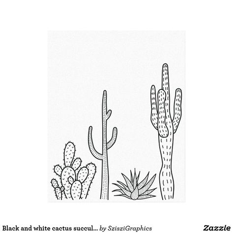 White Board Art Easy, Cactus Line Art, Succulent Illustration, Black And White Cactus, White Board Drawings, Desert Artwork, Whiteboard Ideas, Succulents Illustration, Cactus Nursery