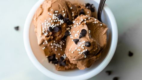 17 Healthy Sweet Treats That Actually Taste Amazing Cottage Cheese Ninja Creami, Ice Cream With Cottage Cheese, Ninja Creami Chocolate Ice Cream, Chocolate Cherry Ice Cream, Low Fat Ice Cream, Frozen Yogurt Recipes, Craving Sweets, Creami Recipes, Blueberry Ice Cream