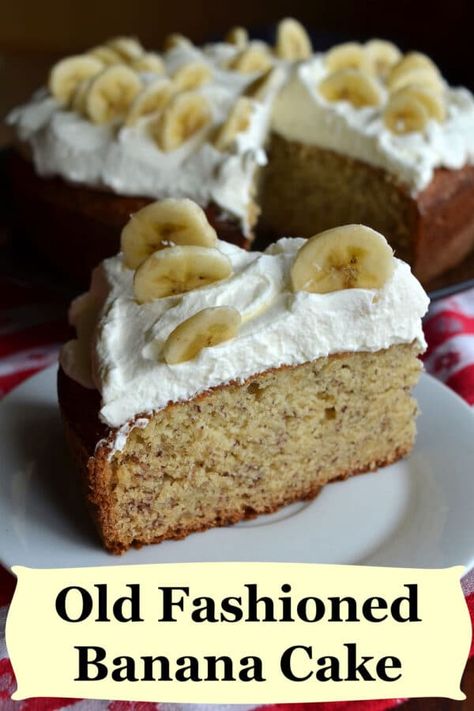 I love this old fashioned banana cake recipe. The ripe bananas add natural sweetness and make it moist and delicious. Whether you are a beginner baker or an experienced one, this recipe will surely impress your friends and family. Banana Cake Recipe Moist, One Egg Cake, Easy Banana Cake Recipe, Chocolate Pudding Cake Recipe, Easy Banana Cake, Cake Recipe Moist, Beginner Baker, Banana Cake Recipe Easy, Plain Cake