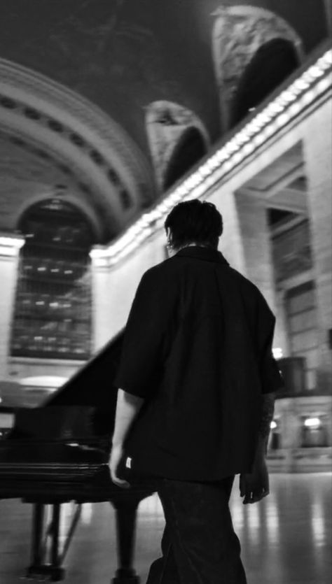 Jungkook For Calvin Klein, Beautiful Black Dresses, Jungkook Funny, Hidden Love, Grand Central, Jeon Jungkook Photoshoot, Pretty Smile, Jungkook Aesthetic, Central Station