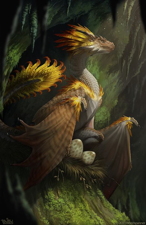 ArtStation - Golden Wyvern - Worldspanner, Brian Valeza Tiamat Dragon, Dragon Artwork Fantasy, Mythical Animal, Fantasy Beasts, Dragon Pictures, Creature Drawings, Fantasy Creatures Art, Fantasy Monster, Dragon Artwork