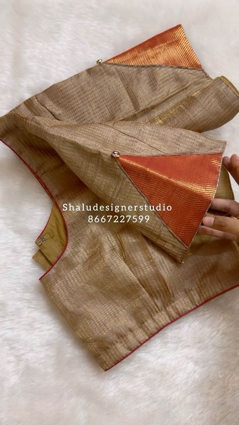 shalu designer studio | Customised elegant thread work blouse⭐️ Embroidery work at affordable price ✨ Design can be customised according to your need… | Instagram Simple Pattern Design Blouse, Crepe Blouse Designs Latest, Simple And Elegant Aari Work Blouse, Simple Hand Designs For Blouses, Simple Blouse Hand Designs, Latest Pattern Blouse Designs, Design Blouse Patterns, Simple Pattern Blouse Designs, Embroidery Blouse Designs Thread