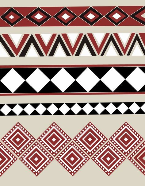 Geometric Border Design, Aztec Pattern Art, Arabian Pattern, Tribe Art, Tribe Design, Landscape Architecture Diagram, Ethnic Pattern Design, Fabric Paint Diy, Design Pattern Art