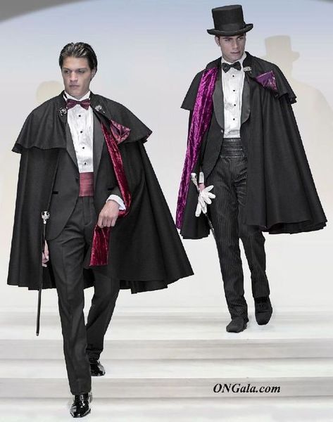 Adam Stbhun Opera Men Outfit, Magician Outfit Men, Cape Character Design, Wedding Outfit Mens, Suit With Cape, Cape Men, Cape Suit, Mens Evening Wear, Fashion Cape