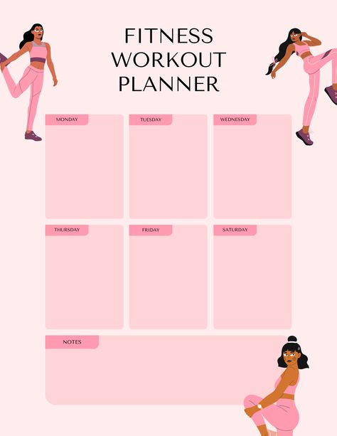 Fitness Checklist, Planning Sport, Workout Logs, Pink Fitness, Female Workout, Bedtime Ritual, Workout Planner, Workout Log, Pink Workout