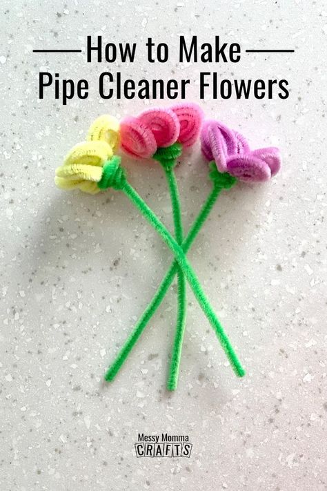 Adorable Crafts, Craft Pipe Cleaner, Pipe Cleaner Art, Clean Flowers, Pipe Cleaner Flowers, Whimsical Flower, Stem Crafts, Pipe Cleaner Crafts, Toddler Arts And Crafts