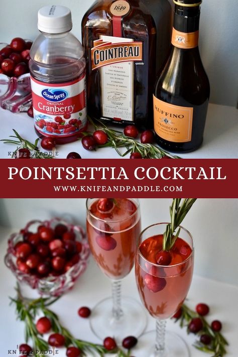 Poinsettia Cocktail • www.knifeandpaddle.com