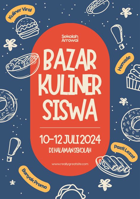 Showcase your school spirit and creativity! Use our Blue and Red Creative Student School Bazaar Poster design to attract attention and boost participation. Let's make this bazaar a huge success together! Bazaar Poster, Visual Moodboard, Bazaar Ideas, Event Poster Design, Key Visual, Canva Element, Event Poster, School Spirit, School Design