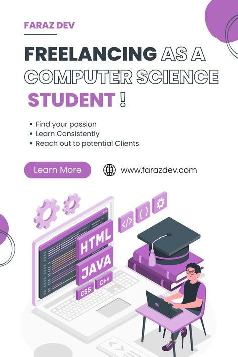 Are you an undergraduate student and want a side hustle to earn money? Then this article is for you. Let’s look at how you can start freelancing as a Computer Science Student. Student Job, Computer Science Student, Jobs For Students, Online Jobs For Students, Freelance Jobs, Job Ideas, Student Jobs, Science Student, Computer Science