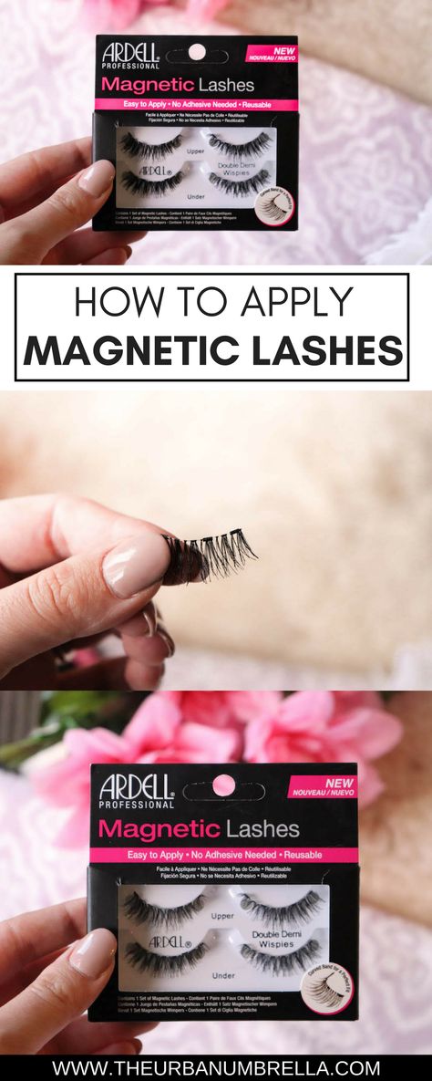 How to Apply Ardell Magnetic Lashes // #lashes #howto #howtovideos #eyelashes #magneticlashes #magneticeyelashes @londondrugs Eyelash Growth Diy, How To Draw Eyelashes, Big Eyelashes, Make Up Diy, Eyelash Studio, Eyelashes Tutorial, Eyelash Tips, Eyelash Tinting, Applying False Eyelashes