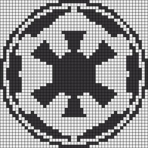 Galactic Empire Emblem - Star Wars Perler Bead Pattern Star Wars Bead Pattern, Pixel Crochet Star Wars, Star Wars Crochet Graph Pattern, Darth Vader Alpha Pattern, Starwars Alpha Pattern, Star Wars Pixel Art, C2c Star Wars Blanket Pattern, Darth Vader Cross Stitch Pattern, Embroidery Kawaii