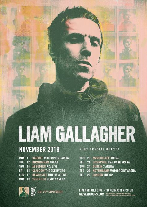 Leeds Festival, Why Me, Etihad Stadium, Uk Tour, Tour Poster, Liam Gallagher, London Tours, Tour Posters, Band Posters