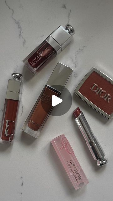 @melisekrem Dior Rosy Glow Blush, Dior Lip Maximizer, Dior Lip Glow Oil, Dior Lip Oil, Spring Makeup Looks, Lip Maximizer, Dior Blush, Lip Glow Oil, Dior Lip