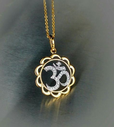 Diamond Pendent For Men, Om Pandent Design For Men, Gold Pendant For Men Indian, Om Diamond Pendent, Om Locket Gold For Men, Om Gold Pendant For Men, Om Pendant For Men, Om Pendent, Om Locket