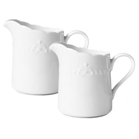 PRICES MAY VARY. Material: high quality porcelain Caliber: 3.2 inches, height: 3.7 inches, capacity: 8oz Elegant and beautiful, sturdy and durable, easy to clean Ideal serving pitcher for salad dressings, maple syrup, drawn butter Dishwasher and microwave safe Sizikato White Porcelain Pitcher with Handle, 8 Oz Creamer Pitcher, 2 PCS. Drawn Butter, Creamer Pitcher, Porcelain Pitcher, Salad Dressings, Cream And Sugar, Maple Syrup, White Porcelain, Serveware, Syrup