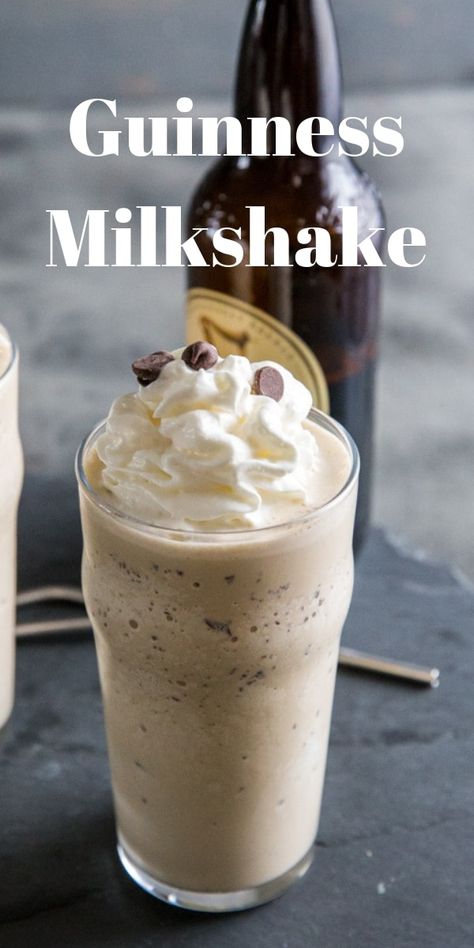 Guinness Milkshake, Creamy Vanilla Ice Cream, Guinness Beer, Holiday Sides, Delicious Drink Recipes, Boozy Drinks, Milkshake Recipes, Baileys Irish Cream, Vegetable Drinks