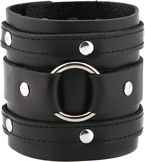 Flat Bracelet, Black Leather Cuff Bracelet, Gothic Bracelet, Handmade Leather Bracelets, Leather Wristbands, Leather Bracelets, Leather Cuffs Bracelet, Bracelet Black, Wide Cuff