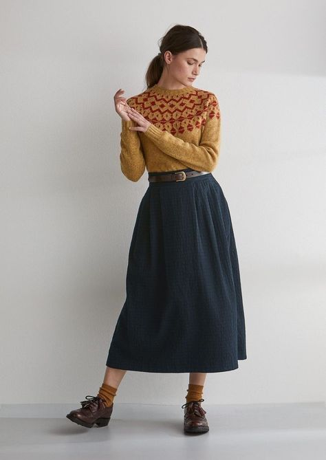 Embroidered Skirts, Linen Skirts, Skirts Pleated, Cotton Skirts, Cord Skirt, Skirts Denim, Pleated Skirts, Retro Mode, Wool Skirt