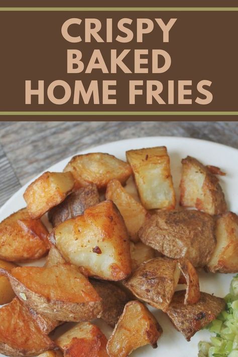 Home fries fresh out of the oven, drizzled with olive oil and seasoned with garlic and paprika. Baked Home Fries, Real Food Dinner, Home Fries, Fries Recipe, Sheet Pan Dinners, Healthy Ingredient, Real Food, Gluten Free Vegetarian, Healthy Fats