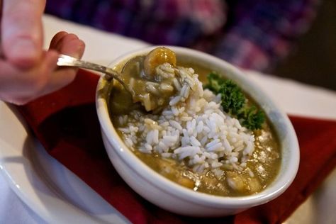 The Gumbo At Mary Mahoney's In Mississippi Is A Favorite Of Famed Author, John Grisham Amish Chicken Casserole, Oyster Stew, Amish Chicken, Coast Restaurant, Crawfish Etouffee, Country Recipes, Gumbo Recipe, John Grisham, Easy Cheesecake