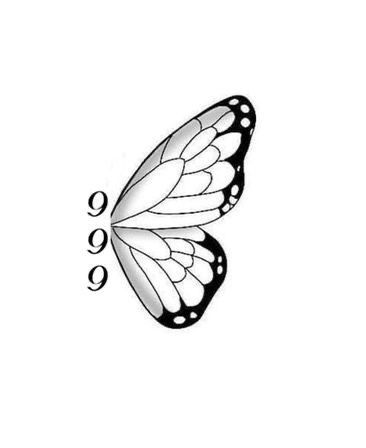 999 Tattoo With Butterfly, Butterfly 999 Tattoo, 999 Butterfly Tattoo, 999 Release Tattoo, 999 Tattoo Stencil, 999 Neck Tattoo, 999 Behind Ear Tattoo, Tattoo Ideas 999, 999 Juice Wrld Tattoo