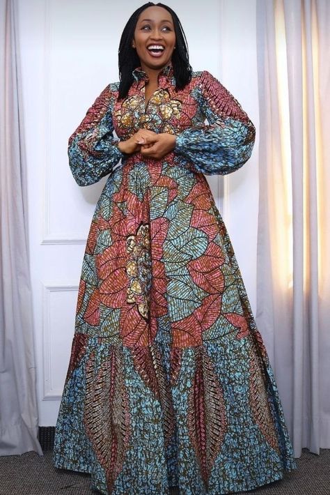 Kitenge Fashion Long Dresses For Women, African Long Dresses Ankara Styles, Chitenge Outfits For Women, Soie Wax Model, Long African Dresses Ankara, Latest Long Ankara Dress Styles, African Maxi Dress Ankara, Boubou Styles For Women, Ankara Maxi Dress