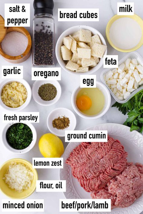 Gyro Meat Recipe, Greek Meatballs Recipe, Lamb Meatballs Greek, Crockpot Ground Beef, Dinner Ground Beef, Ground Beef Meatballs, Greek Meatballs, Beef Ground, Beef Steak Recipes