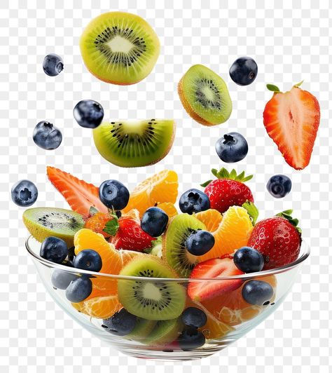 Fruit Png Aesthetic, Aesthetic Fruit Salad, Blueberry Bowl, Salad Strawberry, Aesthetic Pngs, City Iphone Wallpaper, Fruits Salad, Fruit Salad Bowl, Strawberry Png