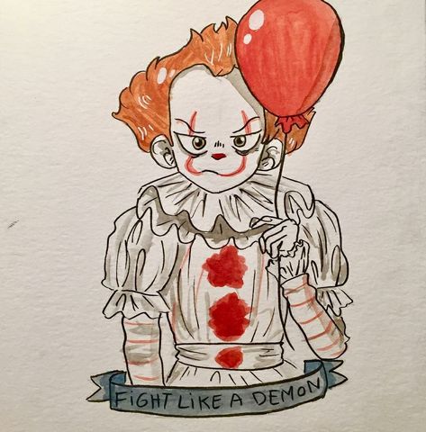 IT | By gingerpines Funny Clown, Loser Club, Hi Welcome To Chili's, Pennywise The Dancing Clown, It The Clown Movie, Losers Club, I'm A Loser, Funny Horror, Horror Movie Art