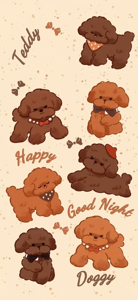 Cute Dog Drawing, Puppy Drawing, Brown Puppies, Cute Dog Pictures, Nice Pictures, Pet Paws, Dog Drawing, Animal Wallpaper, Wallpaper Iphone Cute