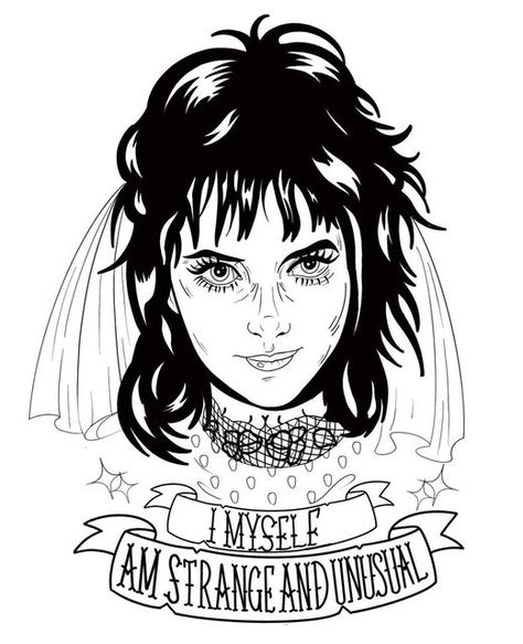 Lydia Deetz Tattoo Beetlejuice, Beetlejuice Lydia Tattoo, Beetlejuice Tattoo Lydia, Lydia Deetz Drawing, Lydia Deetz Tattoo, Beetlejuice Flash Tattoo, Beetlejuice Tattoo Ideas, Amour Tattoo, Beetlejuice Wedding