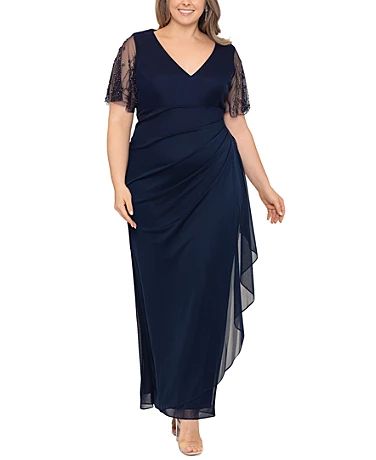 Formal Dresses for Women: Formal, Casual & Party Dresses - Macy's Mother Of The Bride Plus Size, Summer Street Style, Plus Size Gowns, Mother Of Groom Dresses, Evening Gown Dresses, Mob Dresses, Cocktail Gowns, Summer Street, Lace Dress With Sleeves