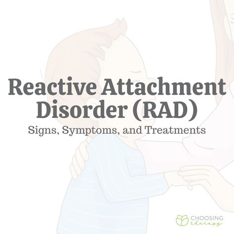 Reactive attachment disorder (RAD) is a mental health diagnosis in the Diagnostic and Statistical Manual (DSM-5) characterized by young children, under the age of five, with persistent difficulty establishing and maintaining a close relationship with others, poor emotional control, and withdrawal from social interaction.1 According to attachment theory, these behaviors Attachment Disorder, Reactive Attachment Disorder, Emotional Control, Attachment Theory, Dsm 5, Mental Health Disorders, Close Relationship, Online Therapy, Positive Emotions